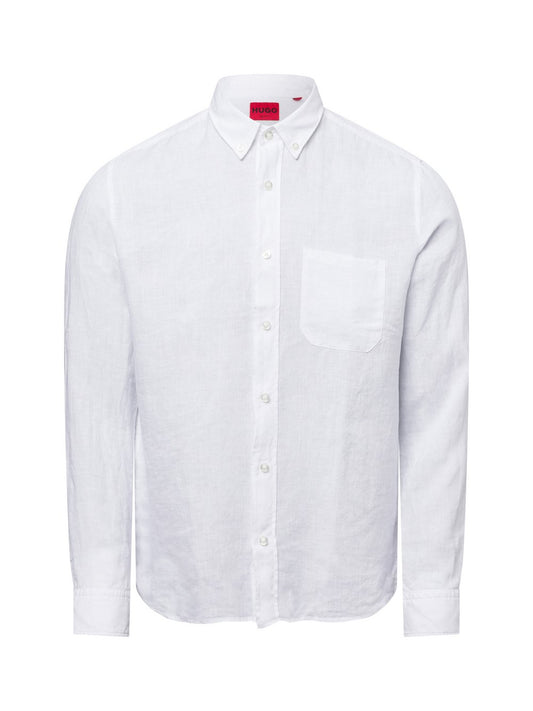 HUGO Leinenhemd Herren Regular Fit