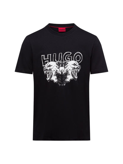 HUGO T-Shirt Herren Baumwolle bedruckt