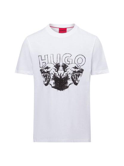 HUGO T-Shirt Herren Baumwolle bedruckt