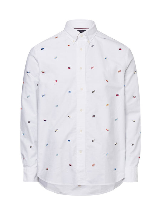 Tommy Hilfiger Freizeithemd Herren Comfort Fit Baumwolle gemustert