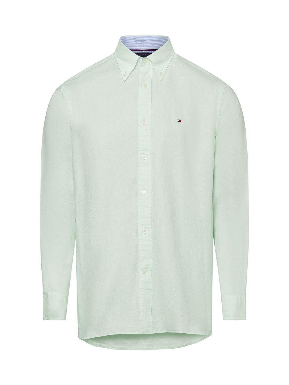 Tommy Hilfiger Freizeithemd mit Leinen-Anteil Herren Regular Fit Baumwolle