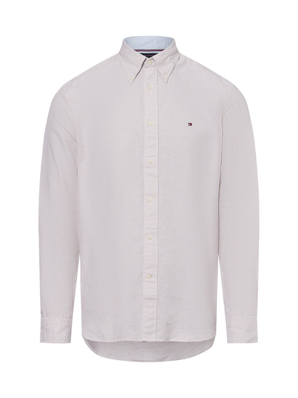 Tommy Hilfiger Freizeithemd mit Leinen-Anteil Herren Regular Fit Baumwolle gestreift