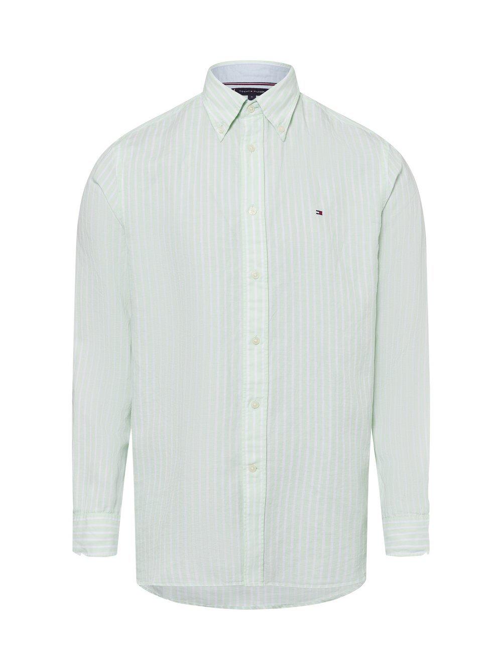 Tommy Hilfiger Freizeithemd mit Leinen-Anteil Herren Regular Fit Baumwolle