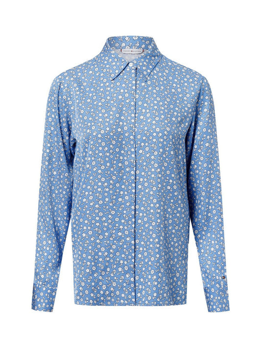 Tommy Hilfiger Hemdbluse Damen Viskose gemustert