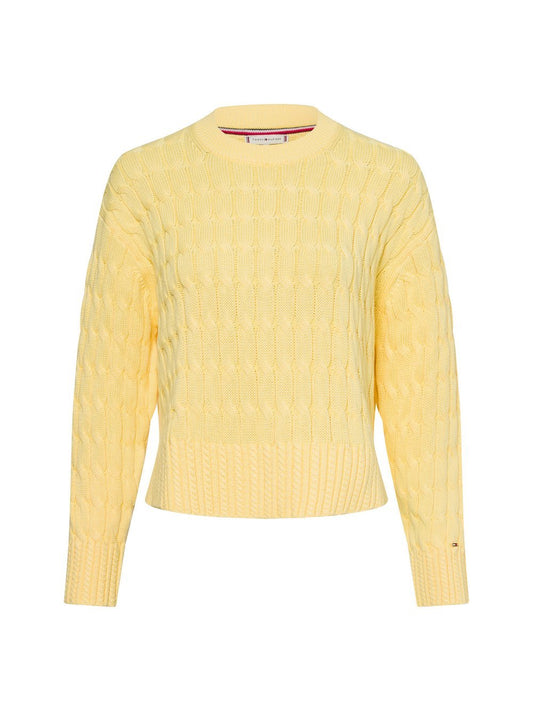 Tommy Hilfiger Grobstrickpullover Damen Baumwolle