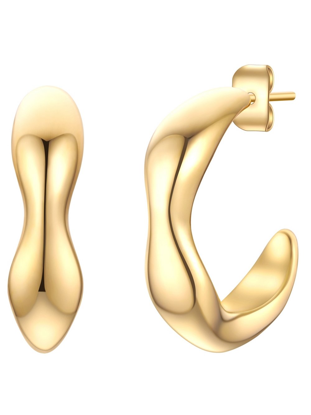 Eastside Creolen Damen Edelstahl