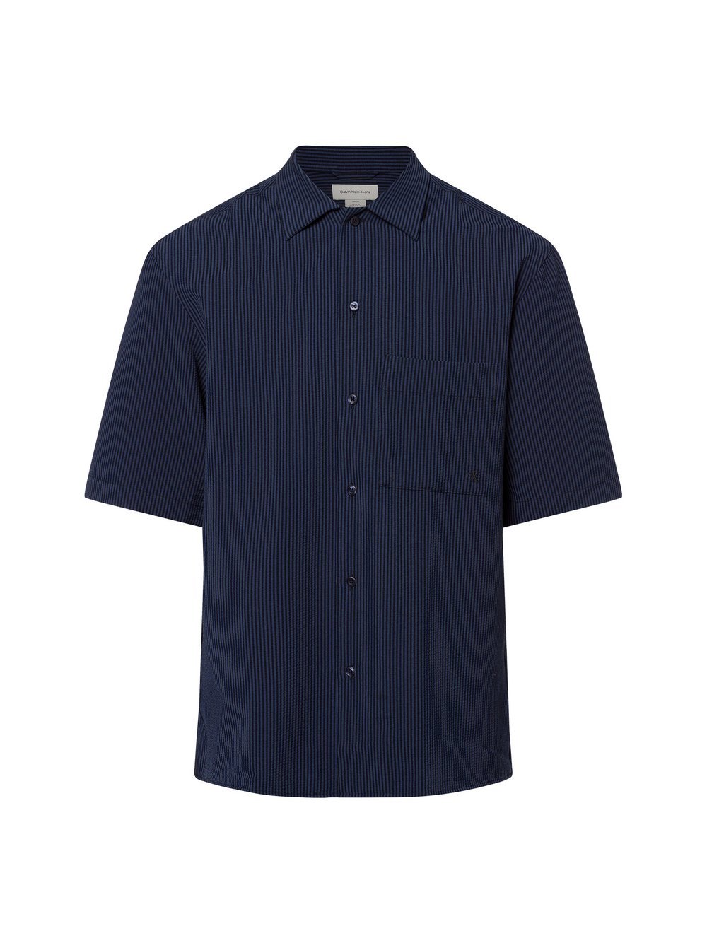 Calvin Klein Jeans Kurzarm-Freizeithemd Herren Comfort Fit gestreift