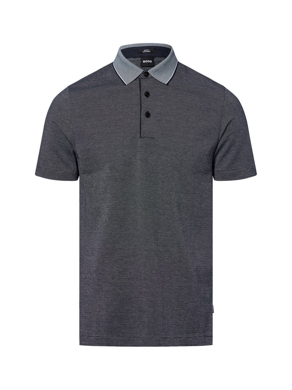 BOSS Poloshirt Herren Baumwolle gemustert