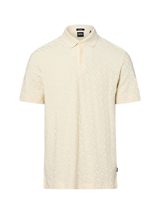 BOSS Poloshirt Herren Baumwolle strukturiert