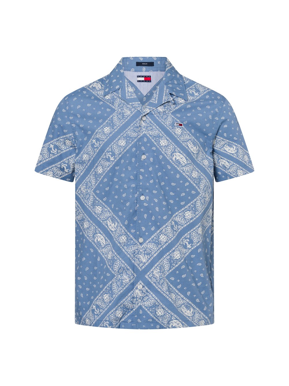 Tommy Jeans Freizeithemd Herren Regular Fit Baumwolle gemustert