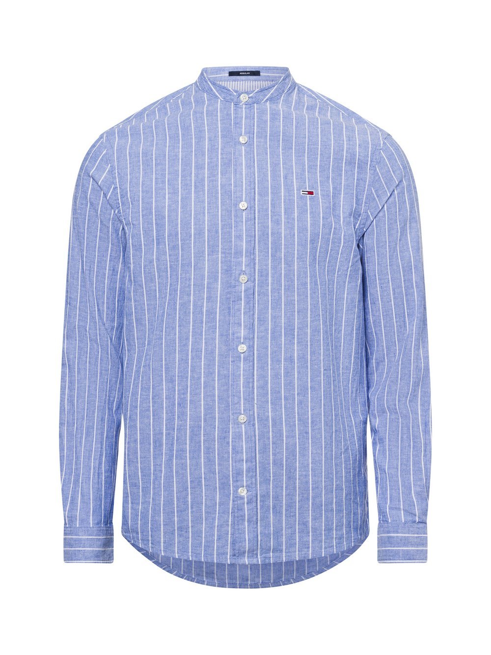 Tommy Jeans Freizeithemd mit Leinen-Anteil Herren Regular Fit Baumwolle gestreift