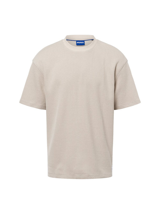 HUGO T-Shirt Herren Baumwolle strukturiert