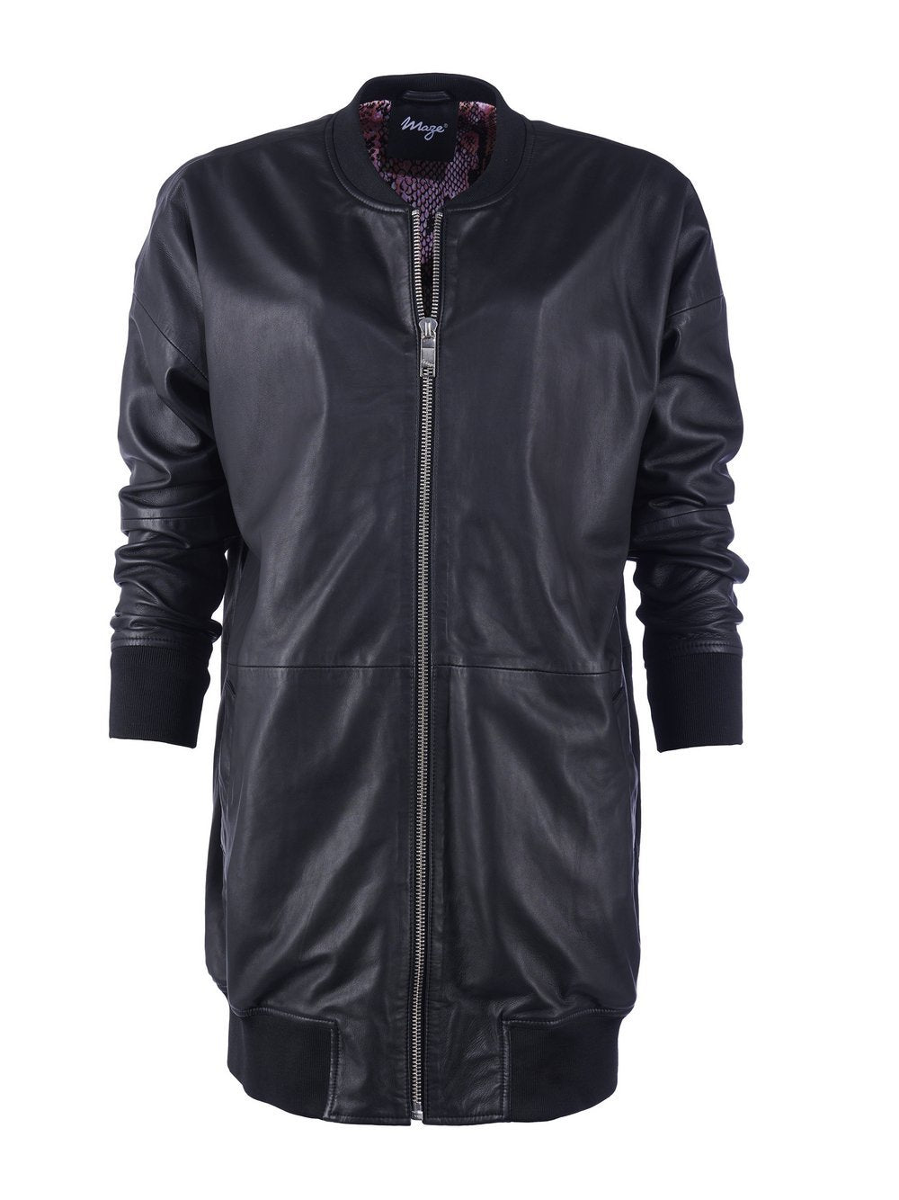 Maze Lederblouson Damen gemustert