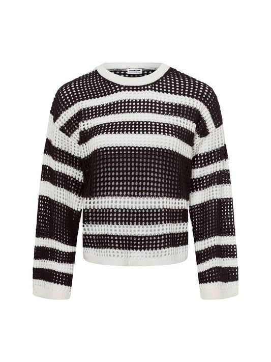 Noisy May Pullover Damen gestreift