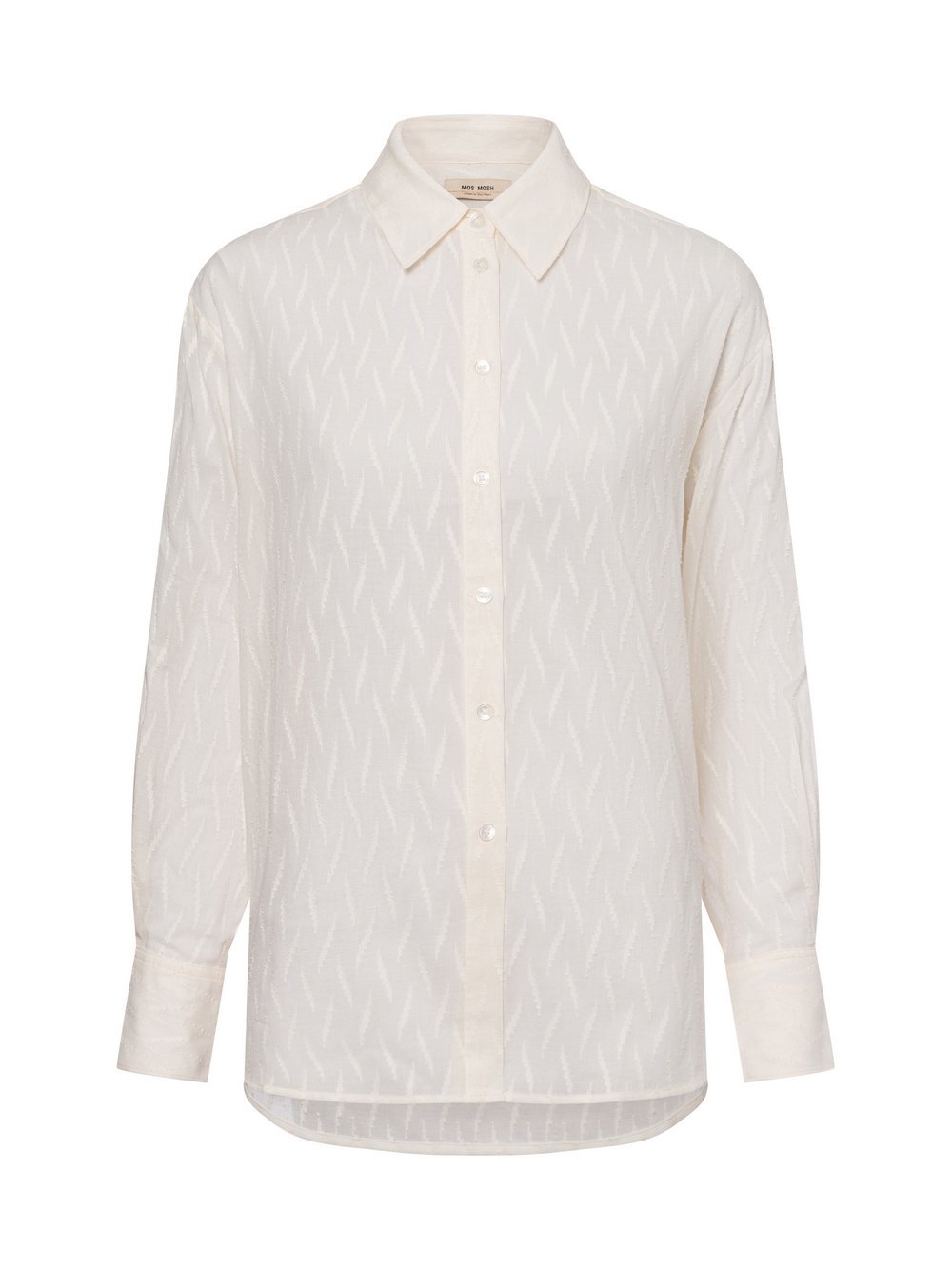 MOS MOSH Hemdbluse Damen Baumwolle strukturiert