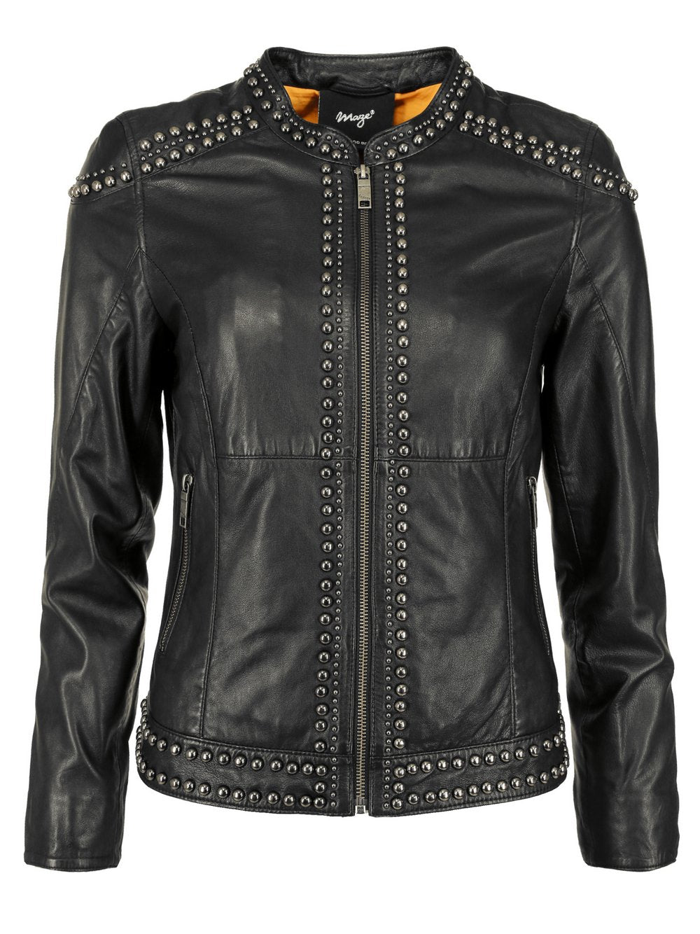 Maze Lederjacke Damen gemustert