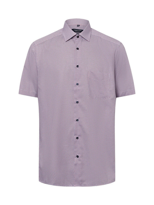 Andrew James Businesshemd Herren Regular Fit Baumwolle gemustert