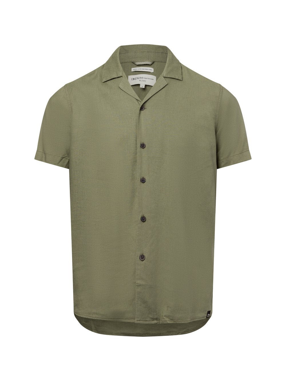 Tom Tailor Denim Kurzarm-Freizeithemd Herren Comfort Fit Viskose