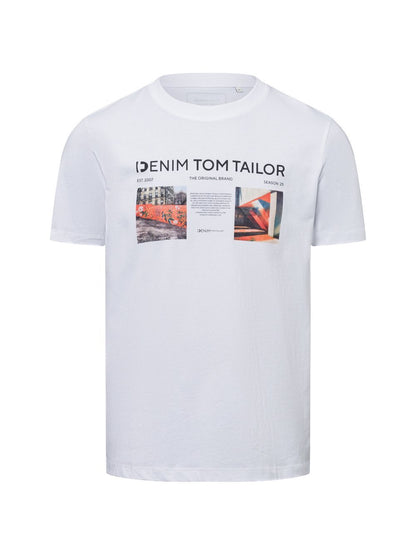 Tom Tailor Denim T-Shirt Herren Baumwolle bedruckt