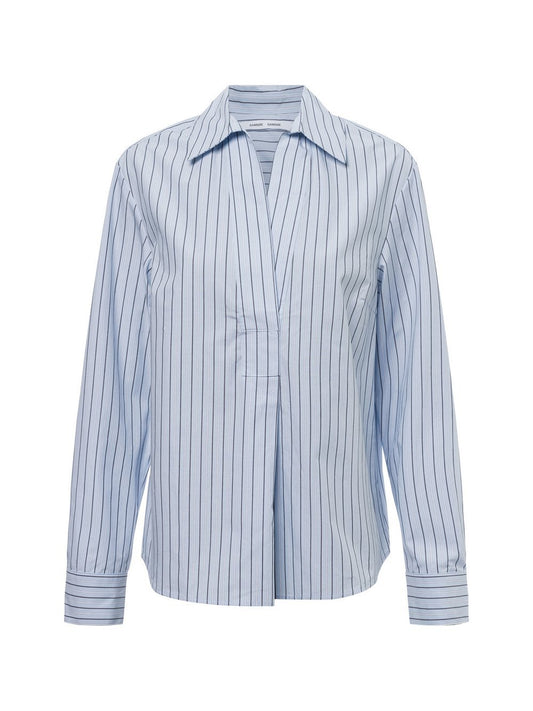 Samsøe Samsøe Hemdbluse Damen Lyocell gestreift