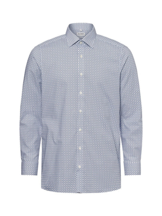 OLYMP Level Five Businesshemd Herren Slim Fit Baumwolle gemustert
