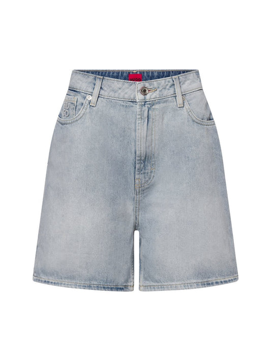 HUGO Jeans-Shorts Damen Baumwolle