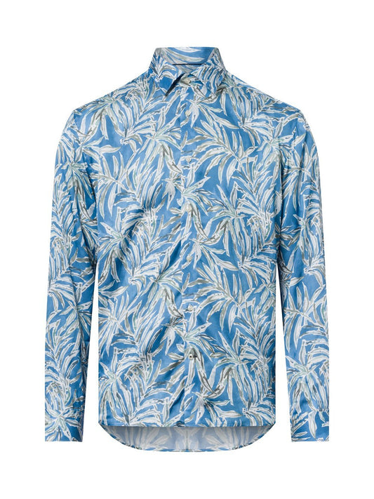 JOOP! Freizeithemd Herren Comfort Fit Viskose gemustert