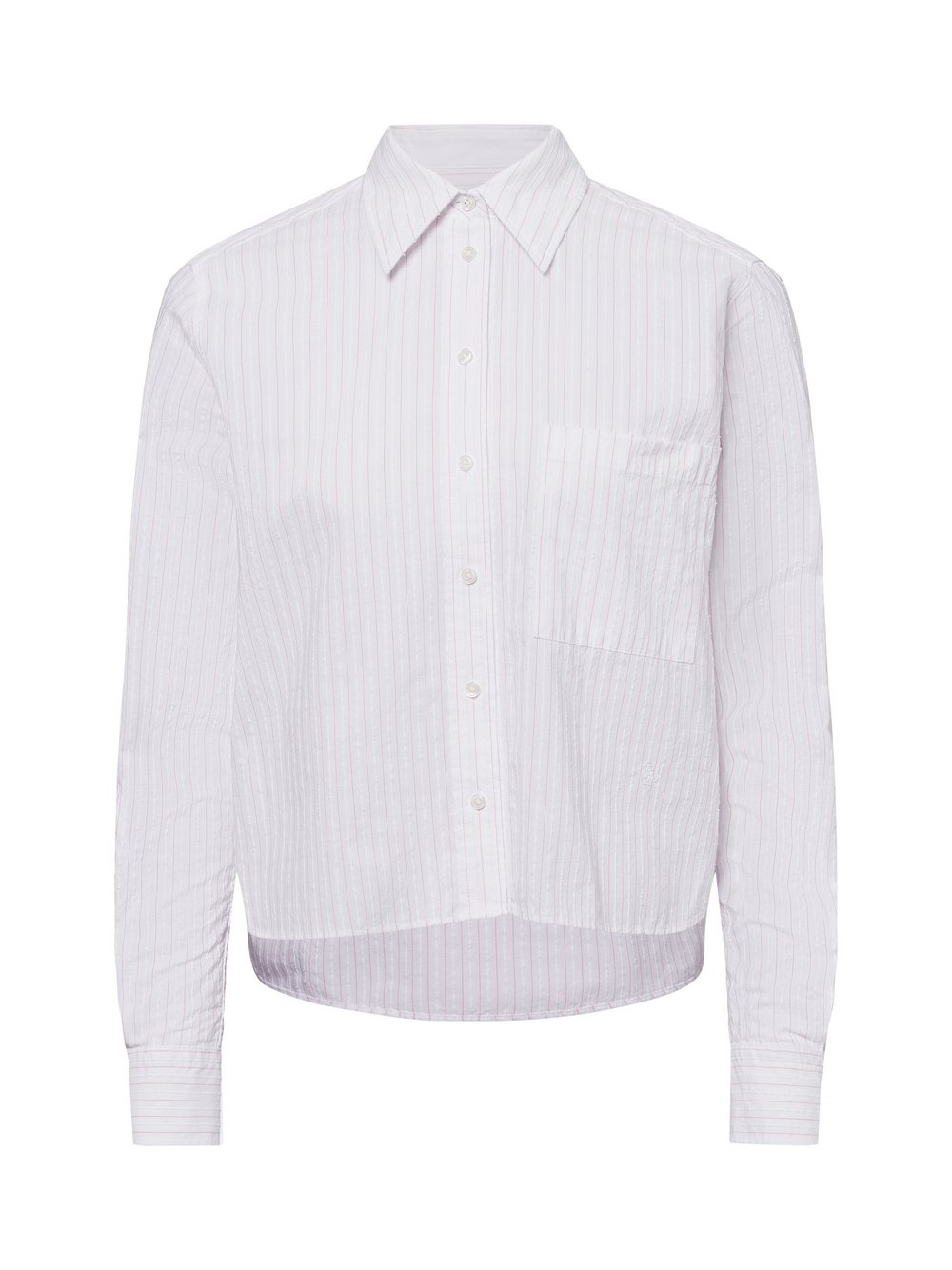 BOSS Hemdbluse Damen Baumwolle gestreift