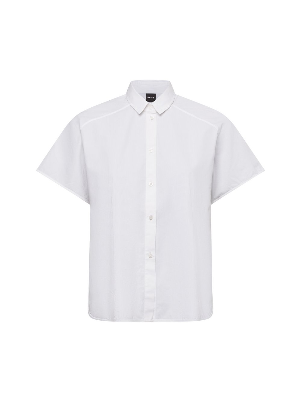 BOSS Kurzarmbluse Damen Baumwolle