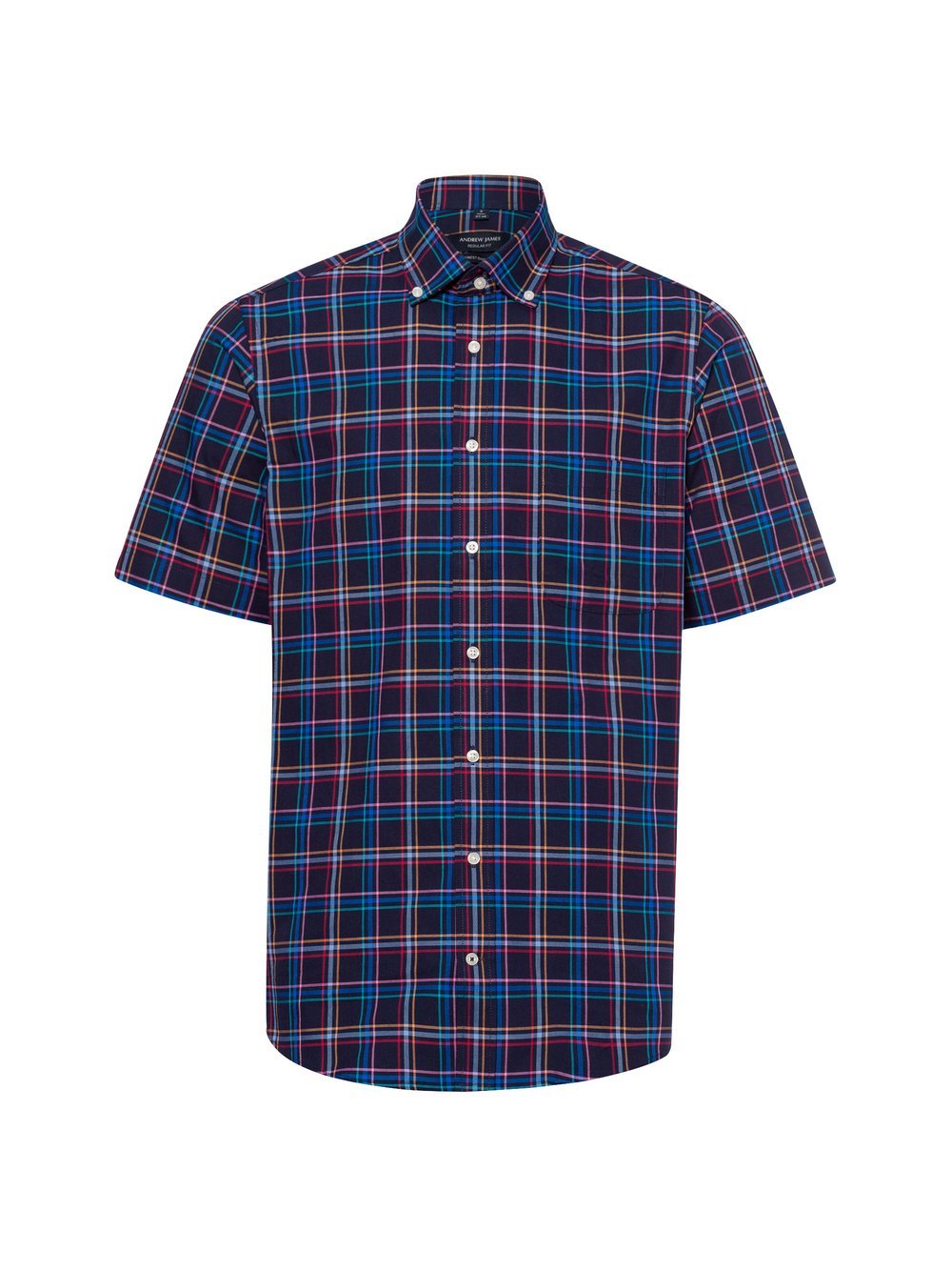 Andrew James Freizeithemd Herren Regular Fit Baumwolle gestreift