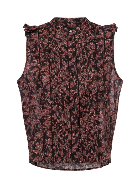 BOSS Blusentop Damen Baumwolle gemustert