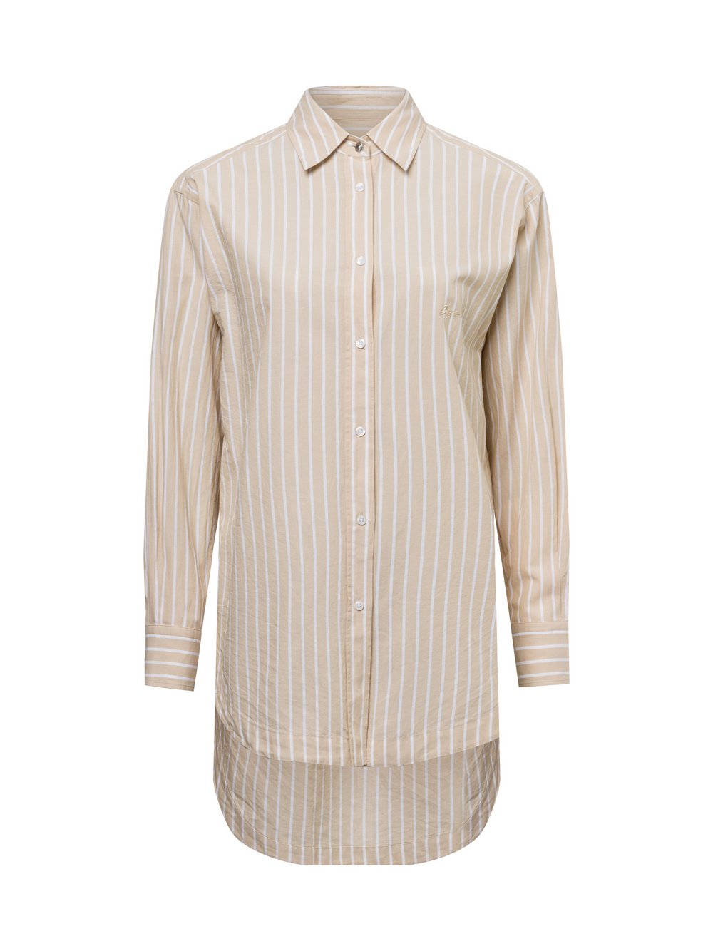 BOSS Hemdbluse Damen Baumwolle gestreift