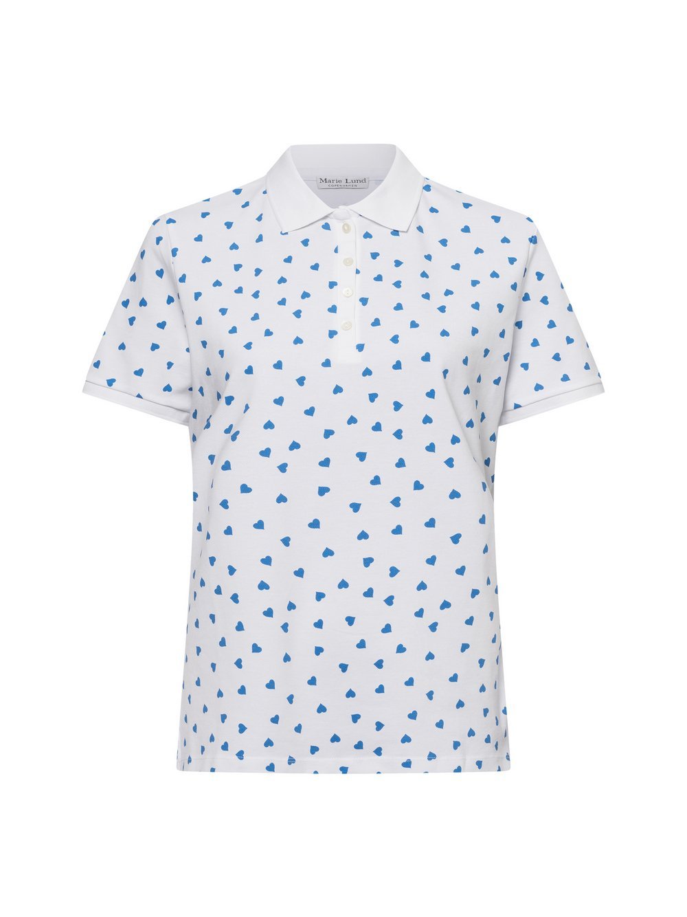 Marie Lund Poloshirt Damen Baumwolle gemustert