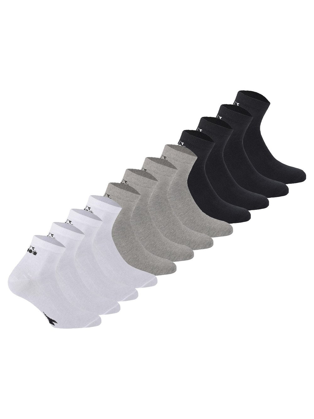 Diadora Socken 12er Pack Herren Baumwolle gemustert