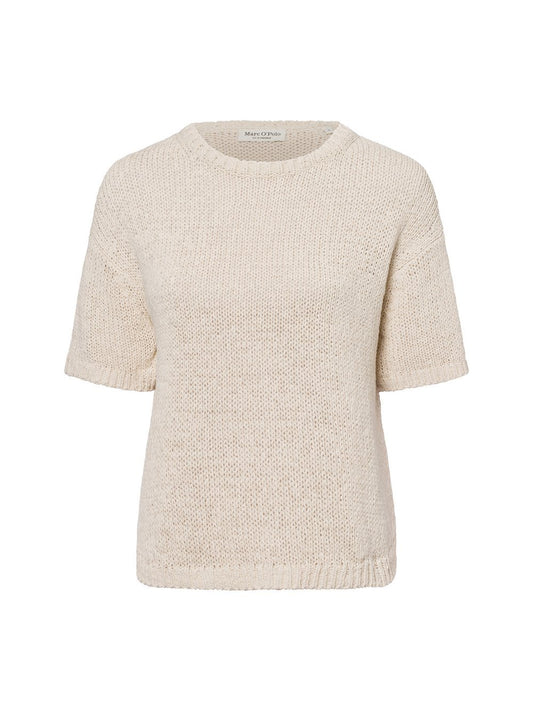 Marc O'Polo Kurzarm-Strickpullover Damen Baumwolle