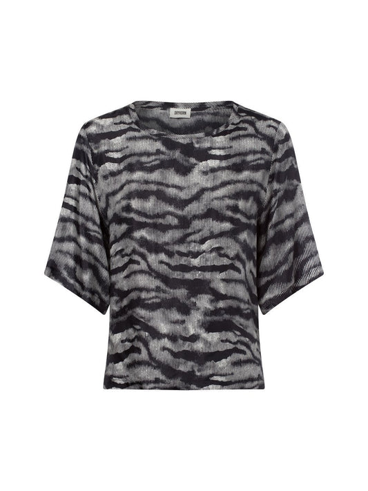 Drykorn Blusenshirt Damen Cupro gemustert