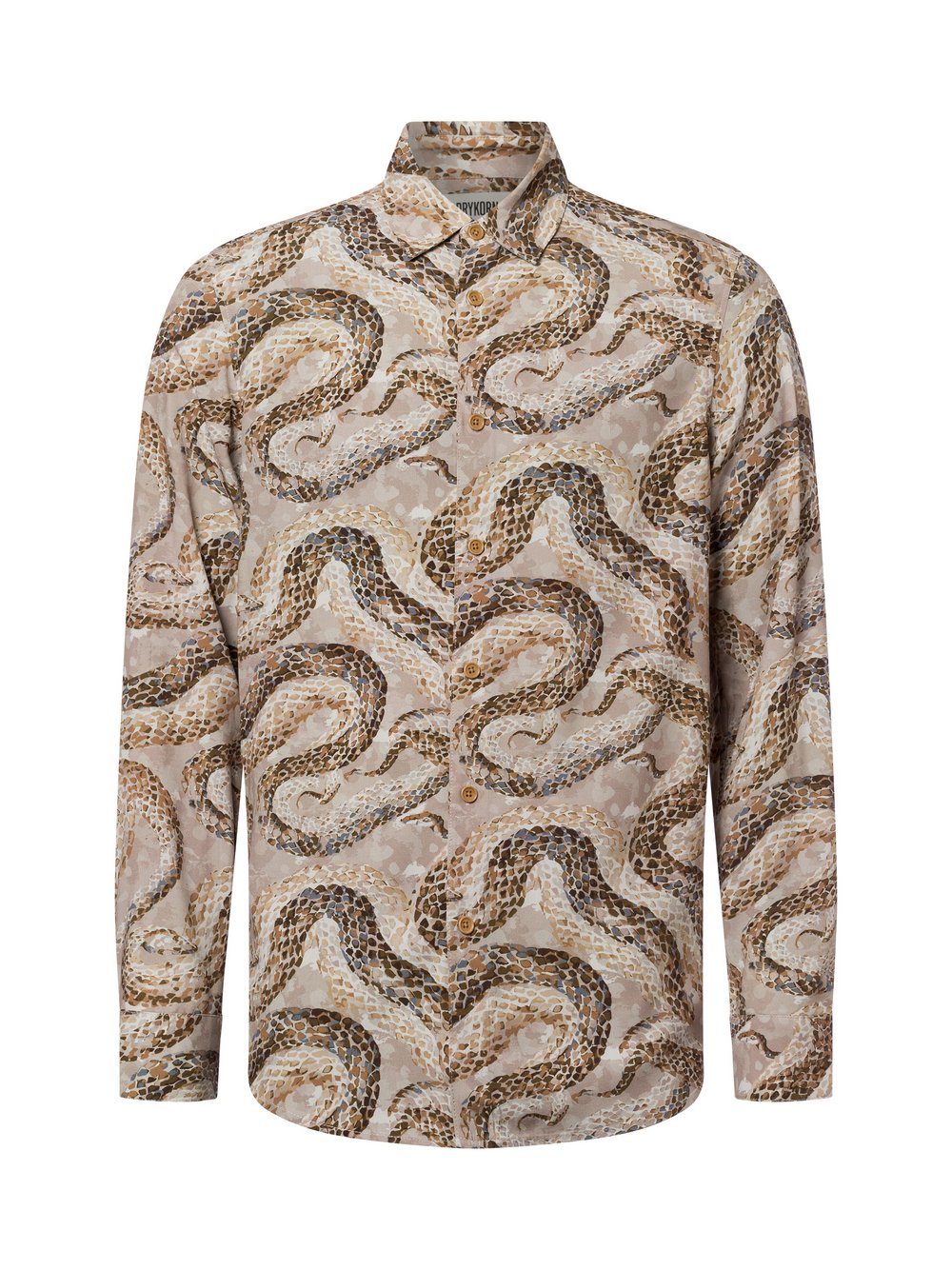 Drykorn Freizeithemd Herren Modern Fit Viskose gemustert