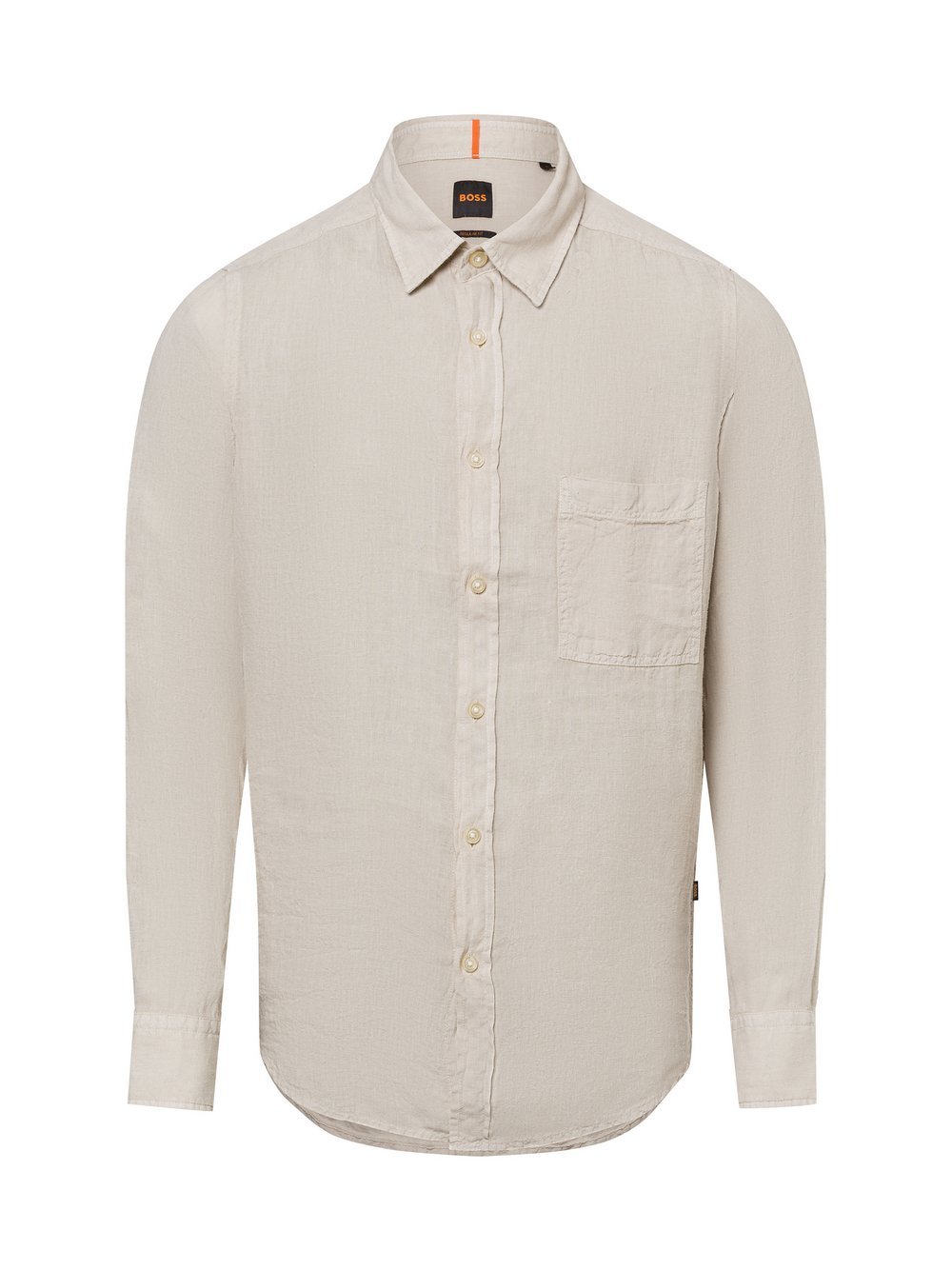 BOSS Freizeithemd aus Leinen-Anteil Herren Regular Fit