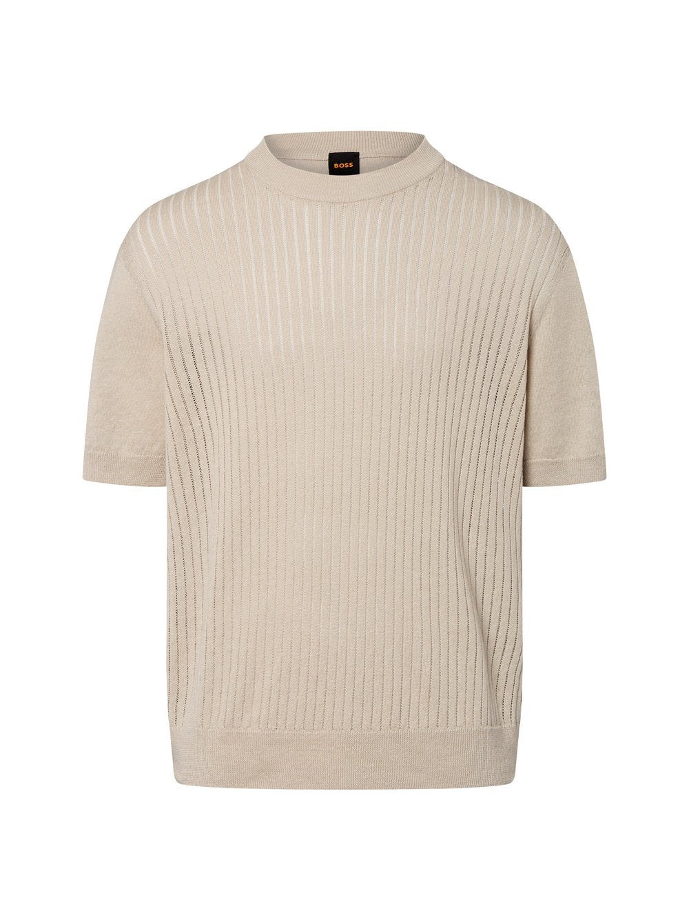 BOSS Strickpullover mit Leinen-Anteil Herren