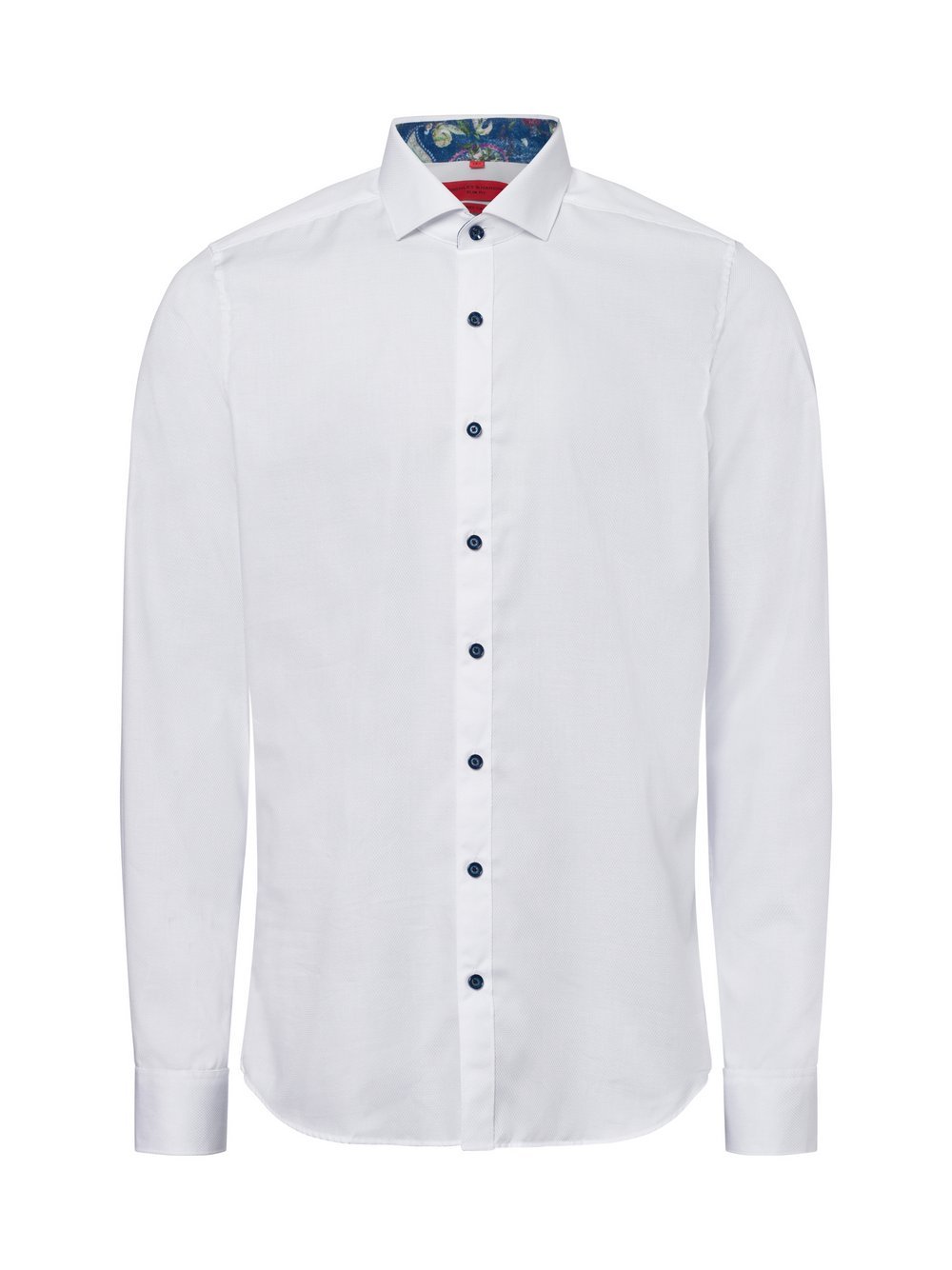 Finshley & Harding Businesshemd Herren Slim Fit Baumwolle strukturiert
