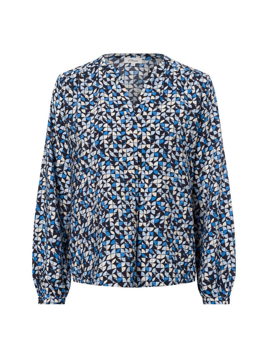s.Oliver Bluse Damen gemustert
