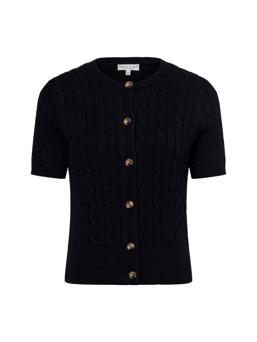 Marie Lund Kurzarm-Strickjacke Damen Baumwolle