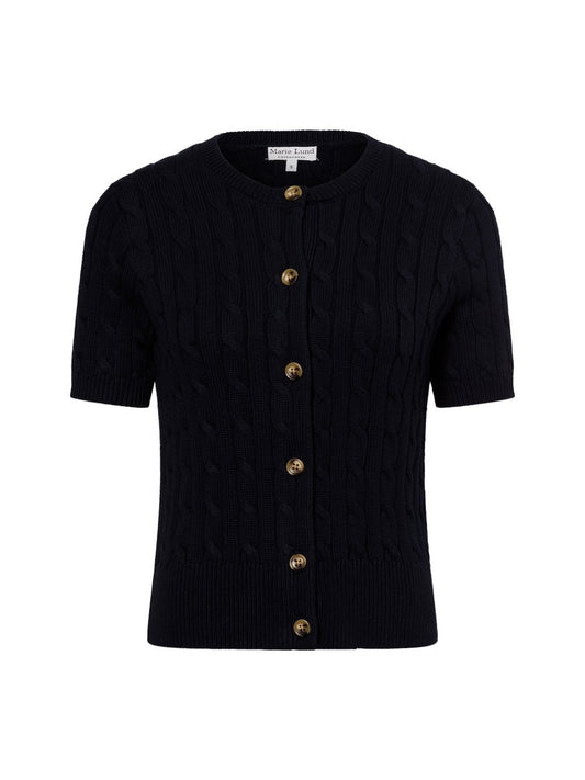 Marie Lund Kurzarm-Strickjacke Damen Baumwolle