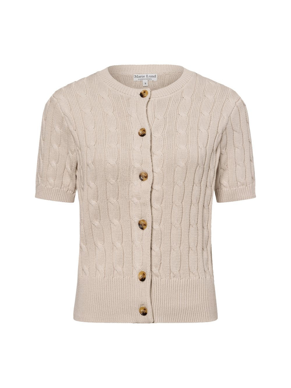 Marie Lund Kurzarm-Strickjacke Damen Baumwolle