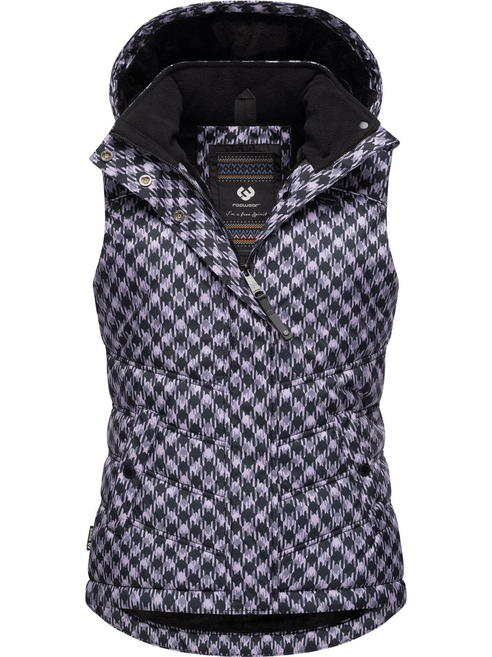 Ragwear Steppweste Damen gemustert