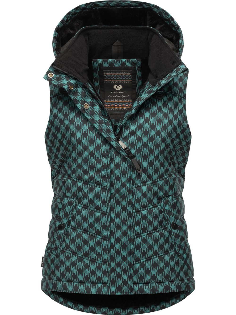 Ragwear Steppweste Damen gemustert