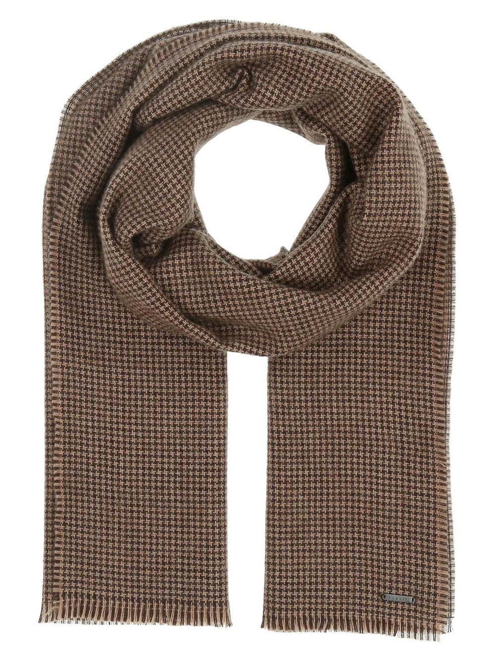 Bugatti Schal Herren Wolle kariert