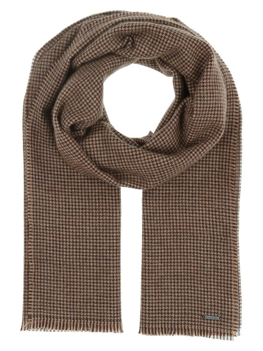 Bugatti Schal Herren Wolle kariert