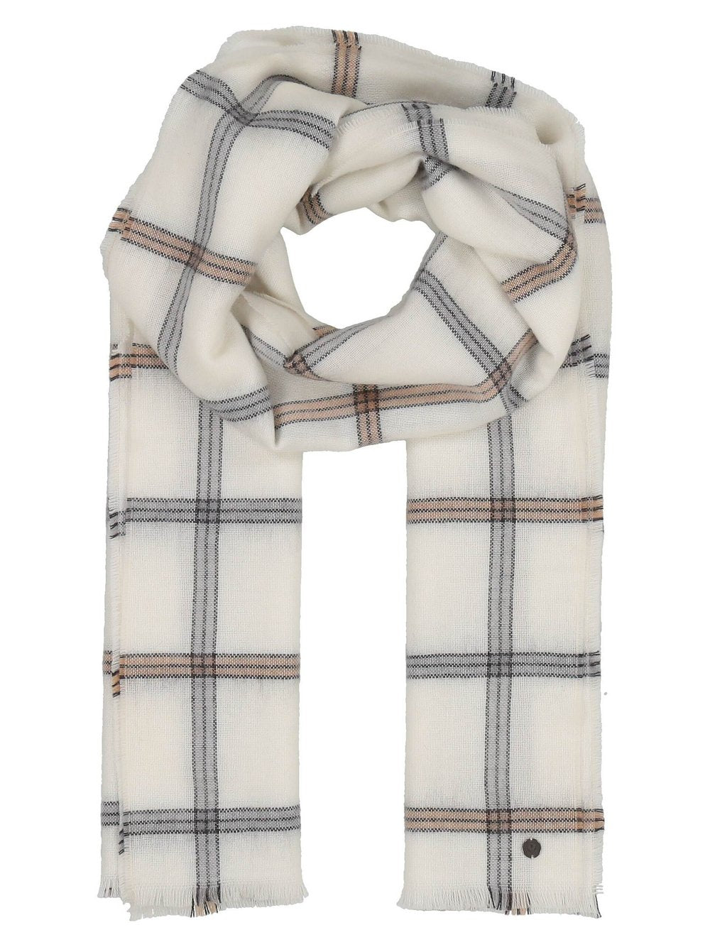 Fraas Schal Damen Wolle kariert