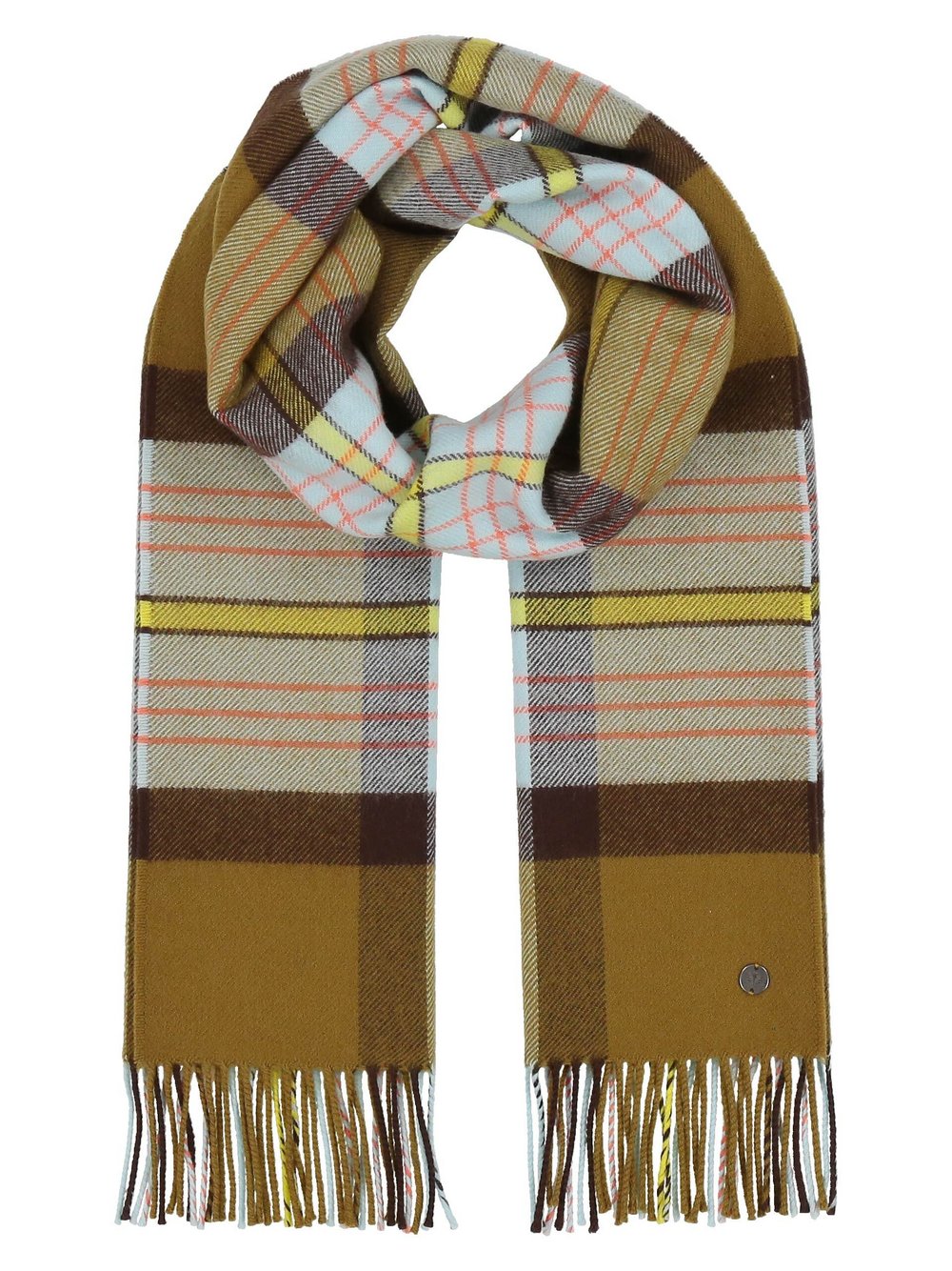 Fraas Schal Damen Wolle kariert